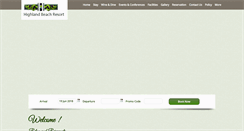 Desktop Screenshot of highlandbeachresortgoa.com